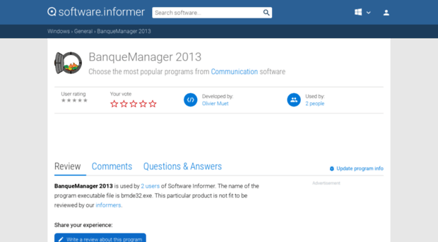 banquemanager-2013.software.informer.com