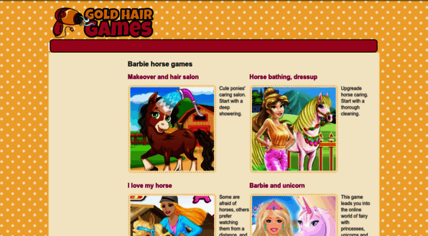 barbie-horse.goldhairgames.com