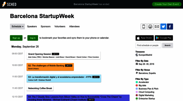 barcelonastartupweek2016.sched.org