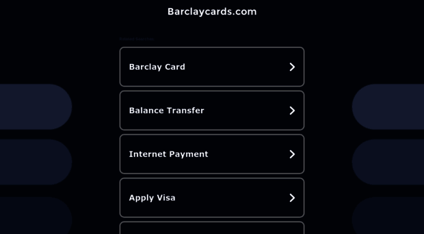 barclaycards.com