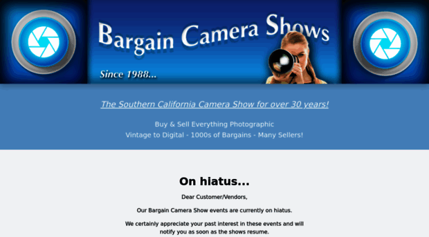 bargaincamerashows.com