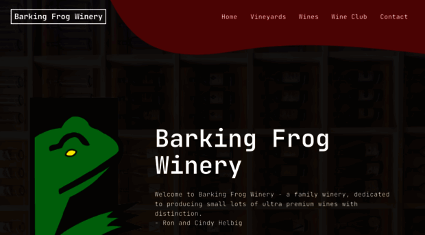 barkingfrogwinery.com