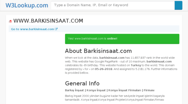 barkisinsaat.com.w3lookup.net