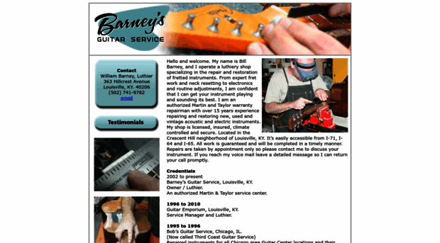 barneysguitarservice.com