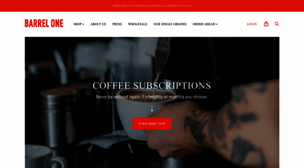 barrelonecoffee.com