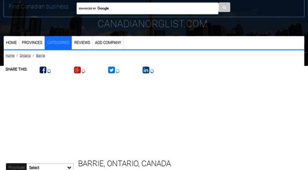 barrie.canadianorglist.com