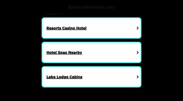 barrierlakeresort.com