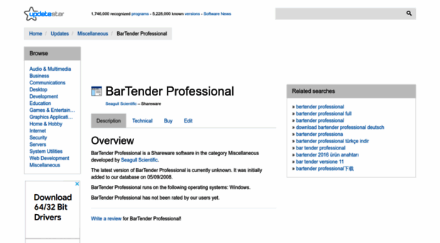 bartender-professional.updatestar.com