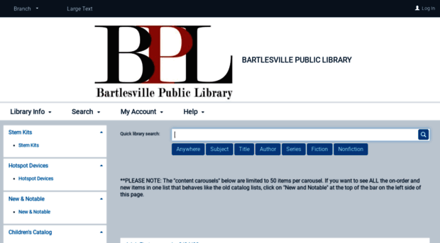 bartlesville.polarislibrary.com