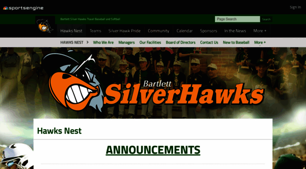 bartlettsilverhawks.com