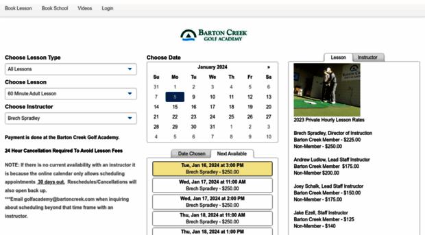 bartoncreekgolfacademy.uschedule.com