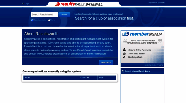 baseball.resultsvault.com