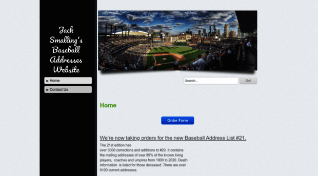 baseballaddresses.com