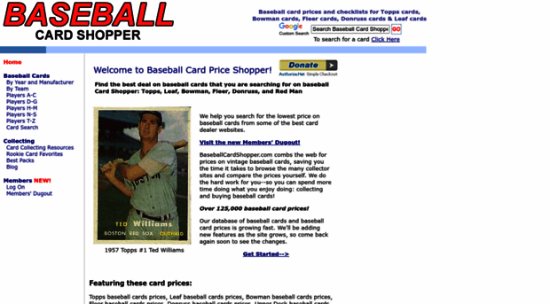 baseballcardshopper.com