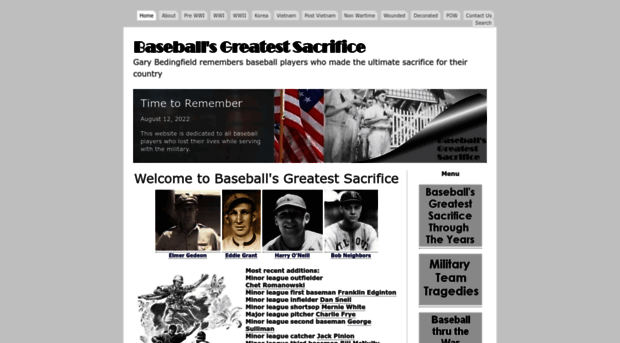 baseballsgreatestsacrifice.com