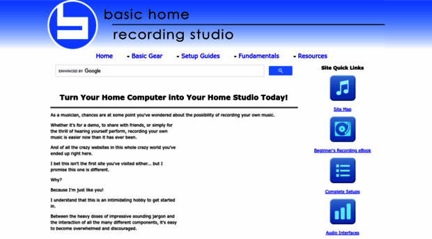 basic-home-recording-studio.com