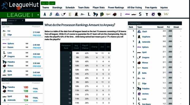 basketball.leaguehut.com