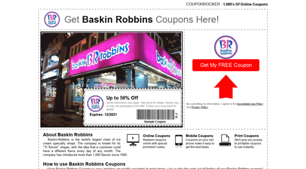 baskinrobbins.couponrocker.com