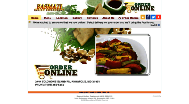 basmatiindiancuisinemd.com