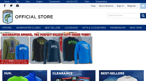 bassmaster.cbscollegestore.com