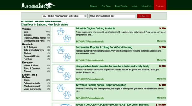 bathurst.australialisted.com