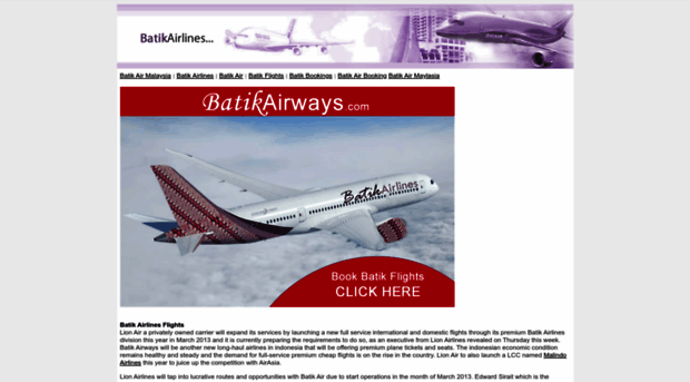 batikairlines.com