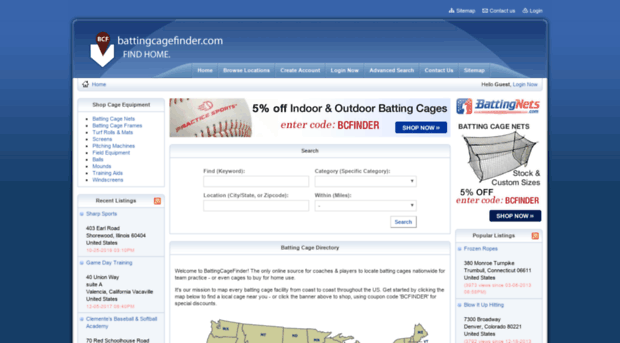 battingcagefinder.com