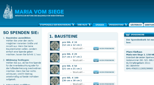 bausteinaktion.mariavomsiege.at