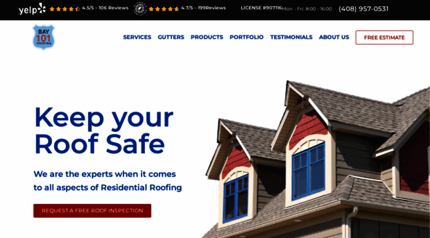 bay101roofing.com