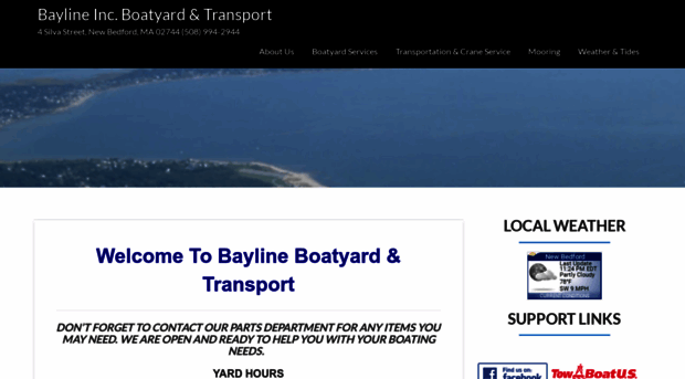 baylineboatyard.com