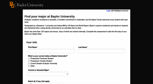 baylor.mymajors.com