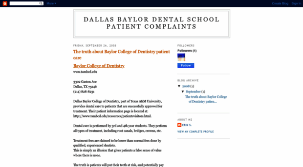 baylordentalpatients.blogspot.com