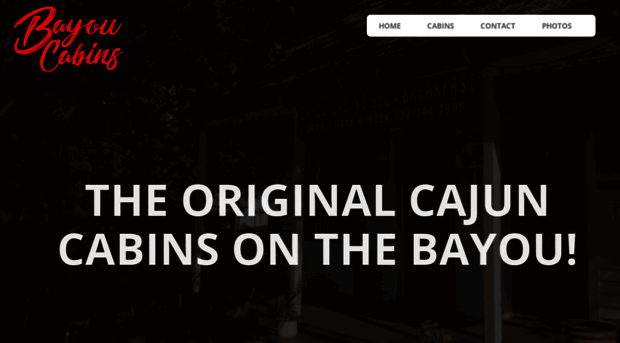 bayoucabins.com