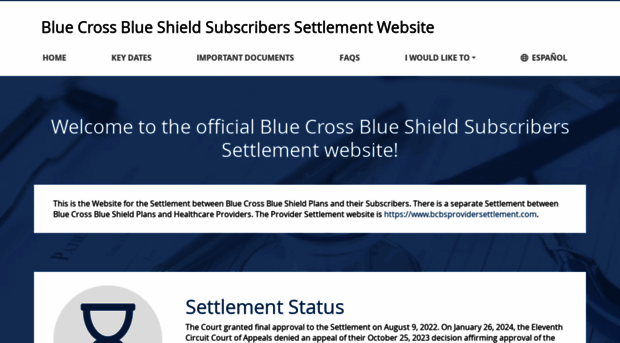 bcbssettlement.com