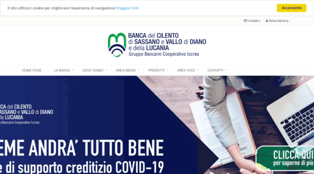 Bcccilentoelucaniasud It Home Page Banca 2021 Credi Bcc Cilento E Lucania Sud