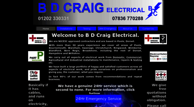 bdcraigelectrical.com