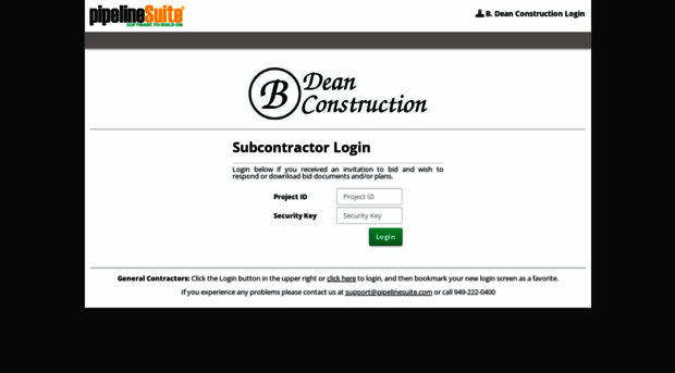 bdeanconstruction.pipelinesuite.com