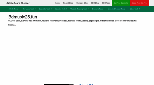 bdmusic25.fun.sitescorechecker.com