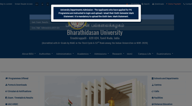 Bdu Ac In Bharathidasan University Tiru Bdu