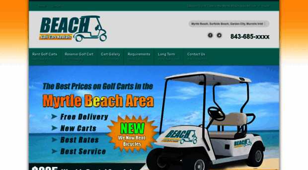 beachgolfcartrental.com