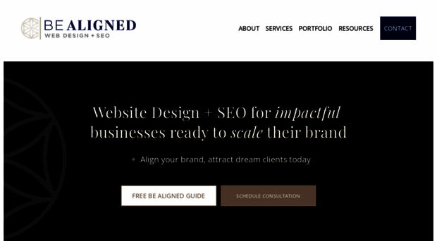 bealignedwebdesign.com