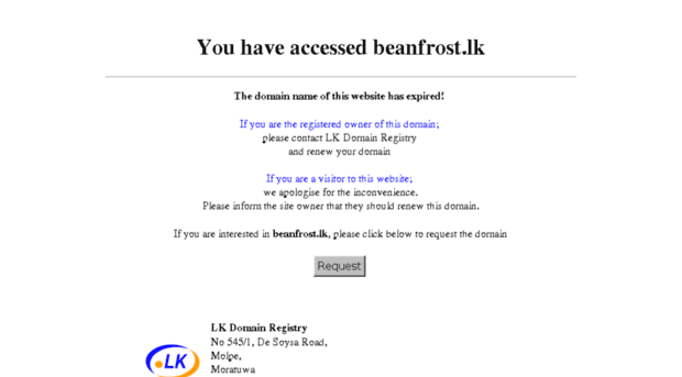 beanfrost.lk