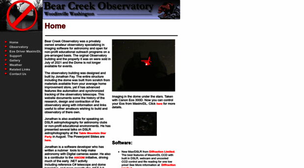 bearcreekobservatory.com