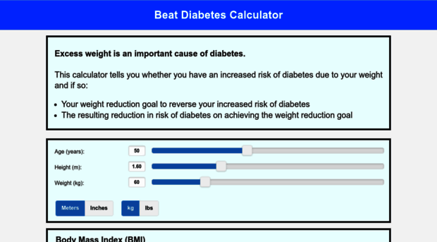 beat-diabetes-calculator.com