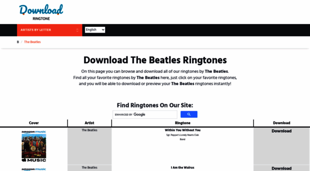 beatles.download-ringtone.com