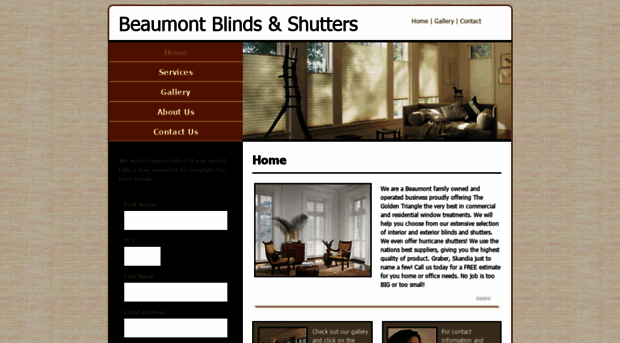 beaumontblindsandshutters.com