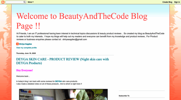 beautyandthecode.blogspot.com