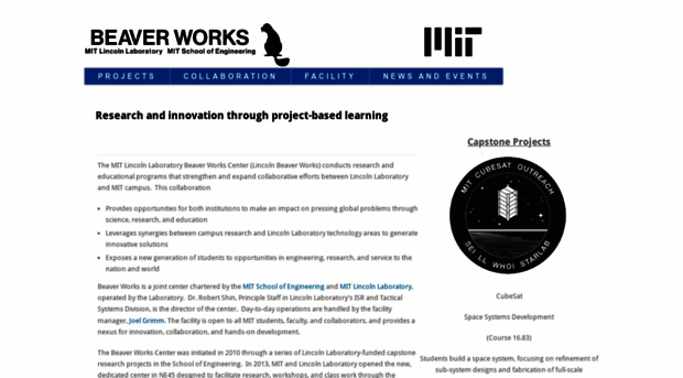 beaverworks.ll.mit.edu - Research and innovation throug... - Beaver ...