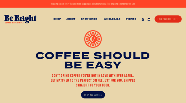 bebrightcoffee.com