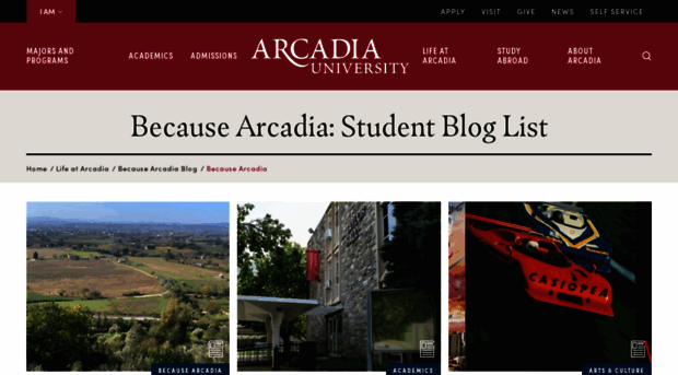 because.arcadia.edu